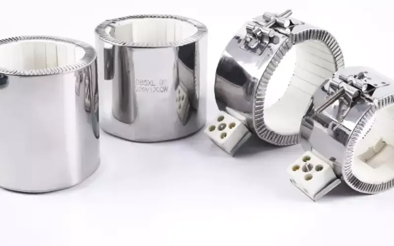 مقایسه تصویر حرارتی هیتر سرامیکی و هیتر فلزی در پرینتر سهبعدی با نمایش توزیع یکنواخت دما